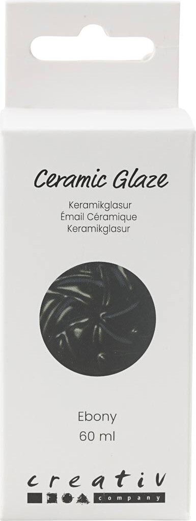 Keramik Glasur - 984-1101 C - Dækkende - Ebony - 60 Ml