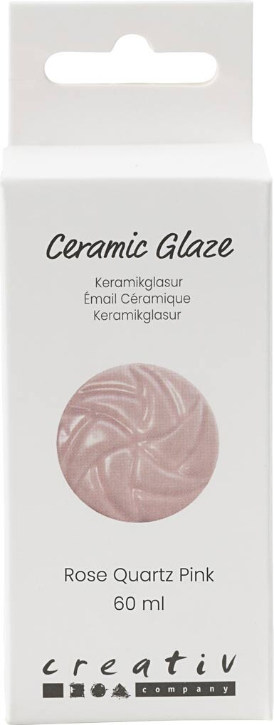 Keramik Glasur - 984-1101 C - Dækkende - Rose - 60 Ml