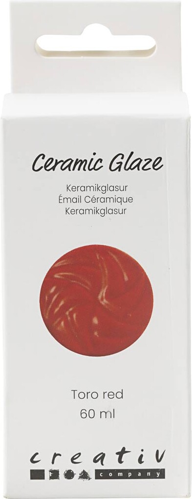 Keramik Glasur - 984-1101 C - Dækkende - Toro Red - 60 Ml