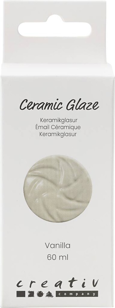 Keramik Glasur - 984-1101 C - Dækkende - Vanilla - 60 Ml