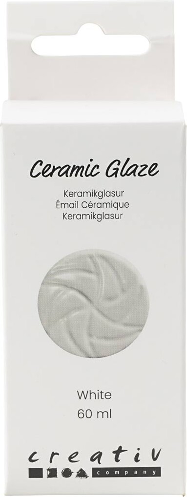 Keramik Glasur - 984-1101 C - Dækkende - White - 60 Ml