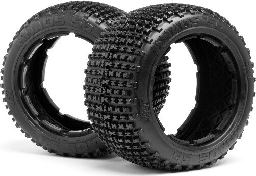 Khaos Tire (white/baja 5b/rear/2pcs) - Hp67972 - Hpi Racing