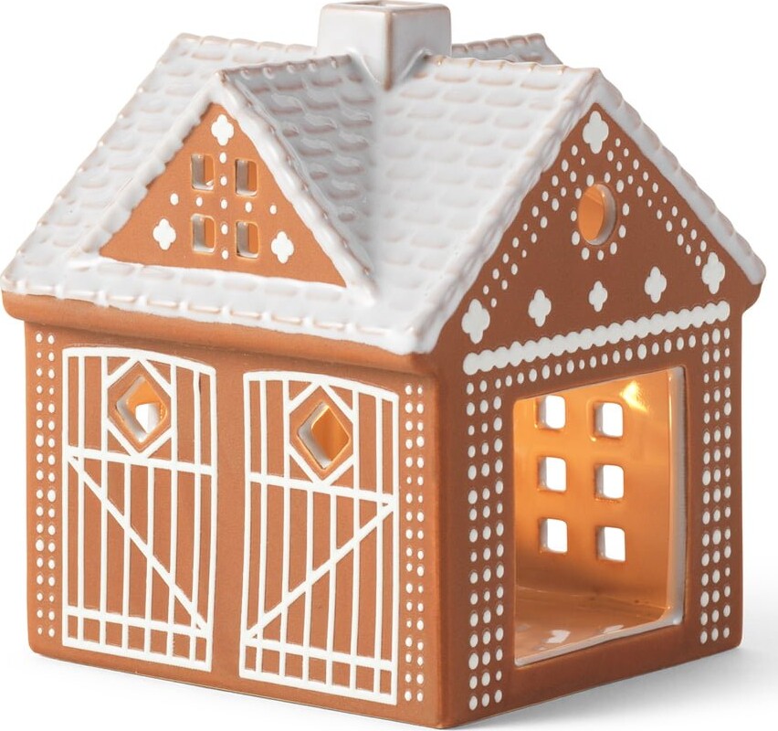 Kähler - Gingerbread Lyshus - Keramik - 10x10x11,5 Cm