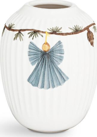 Kähler - Hammershøi Vase - Jul - 10,5 Cm - Hvid