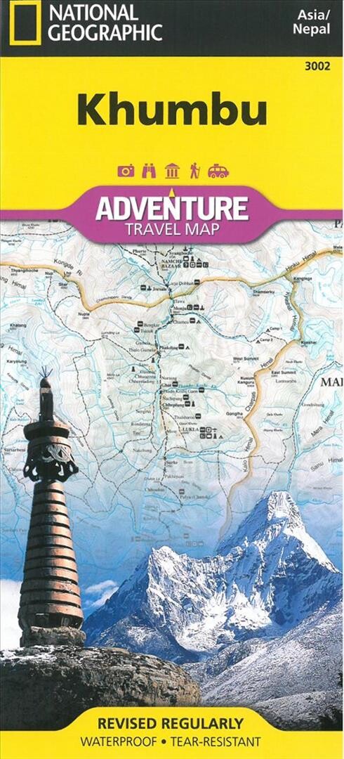 Billede af Khumbu Nepal Adventure Map - National Geographics - English Book
