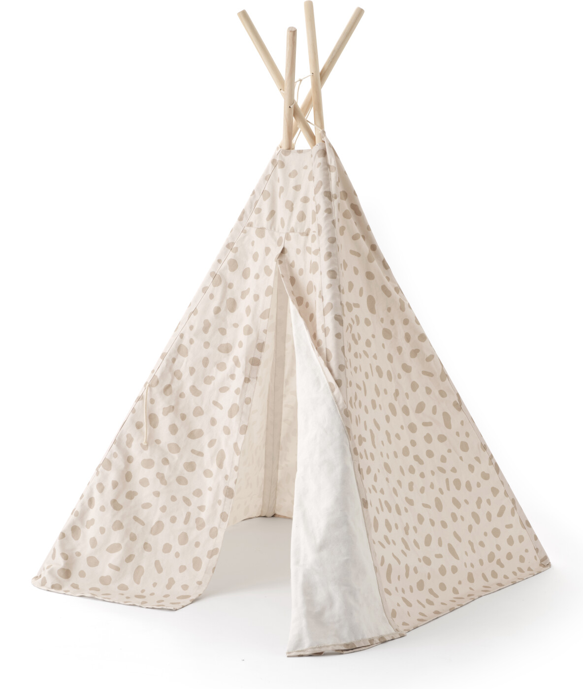 Kid Made Modern - Tipi-telt, Prikker - Hvid - 100x95x140 Cm