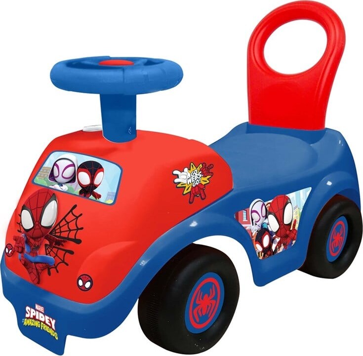 #2 - Gåbil Til Børn - Spiderman - Blå Rød