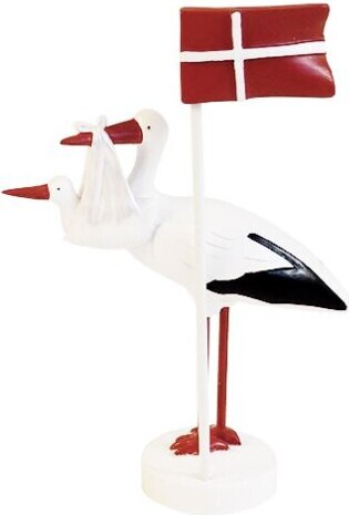Kids By Friis - Barselsstork Til Bordet Med Flag