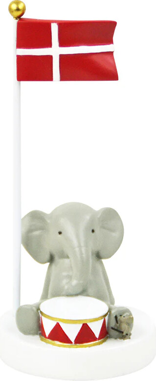 Kids by Friis - Bordflag, elefant med tromme