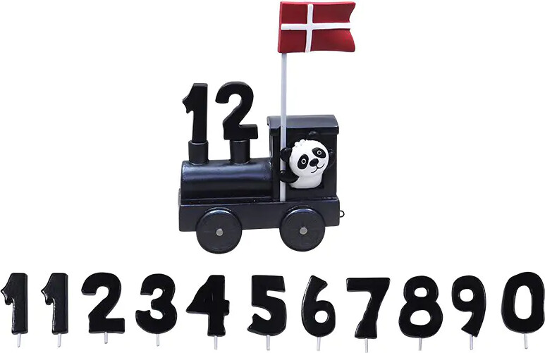 Kids by Friis - Lokomotiv til navnetog, 11 tal og flag