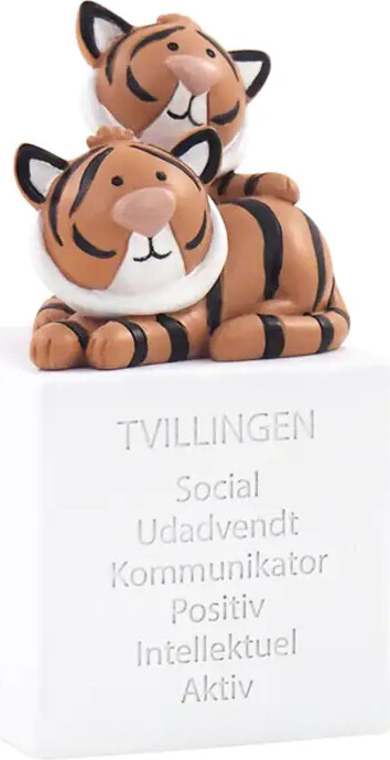 Kids by friis Sparebøsse Stjernetegn, "Tvillingen" - m/u navn - Uden navn / Tvillingen / 6x6x13 cm.