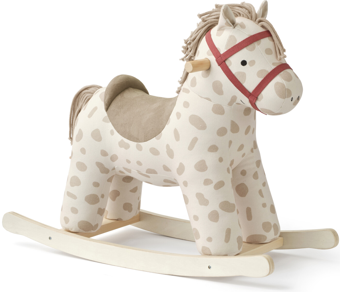 Gyngehest Dotty - Hvid Med Pletter - Aiden - Kids Concept