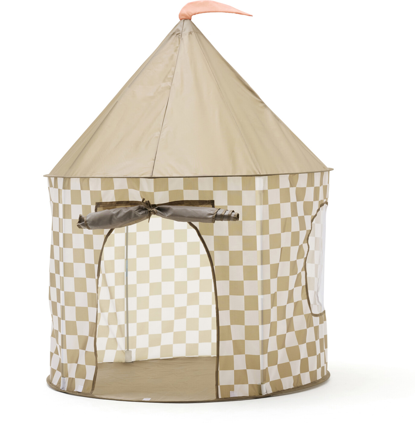 Kids Concept - Legetelt - Khaki Med Tern - 100x100x130 Cm
