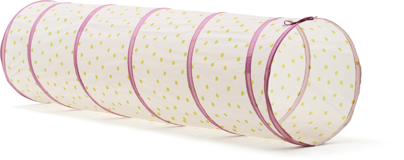 Kids Concept Legetunnel - 180 cm - Rosa m. Prikker