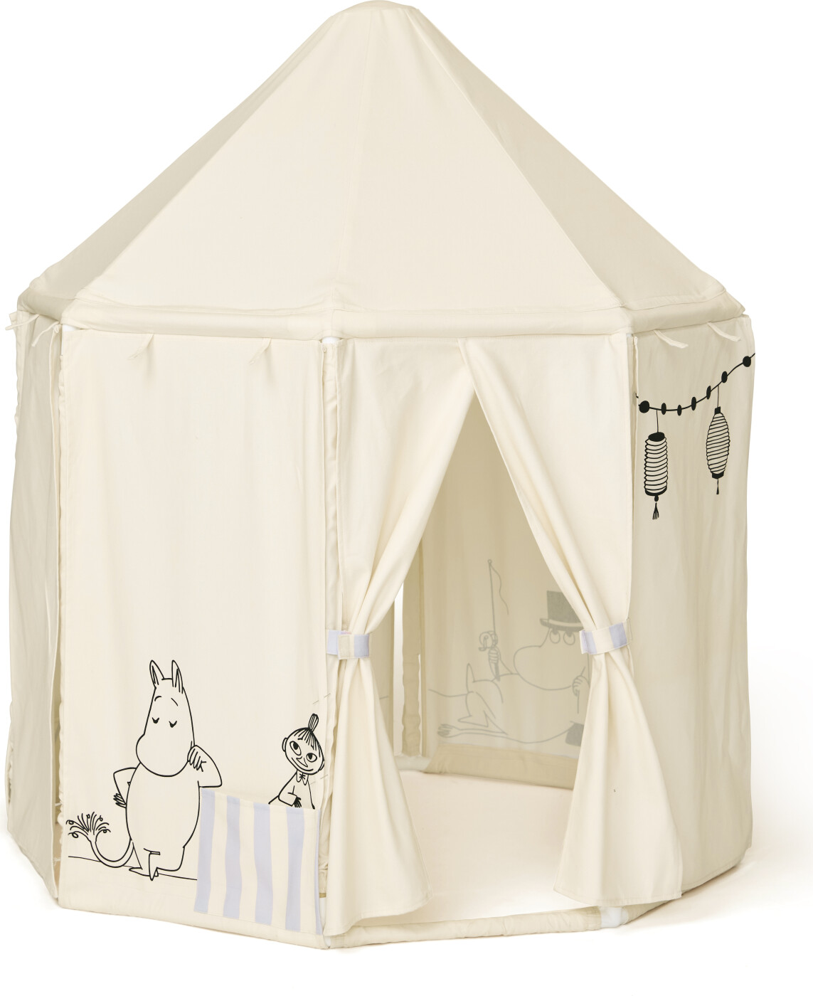 Kids Concept - Mumin - Pavillon Telt - Natur - Højde 124 Cm, Diameter 107 Cm