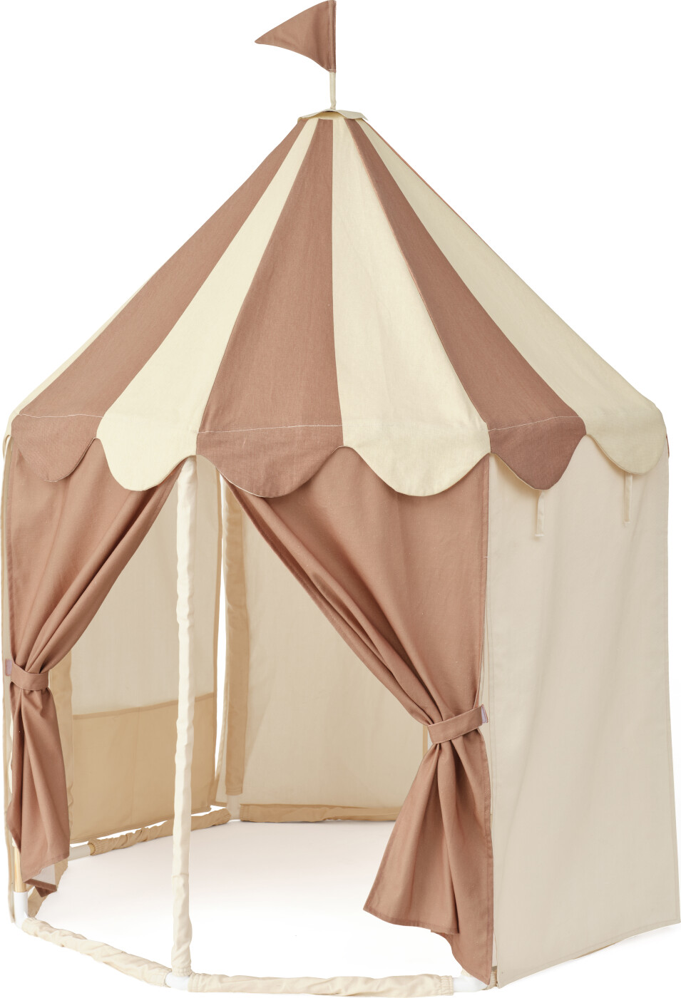 Kids Concept - Pavilliontelt - Beige/brun - 115x115x138cm