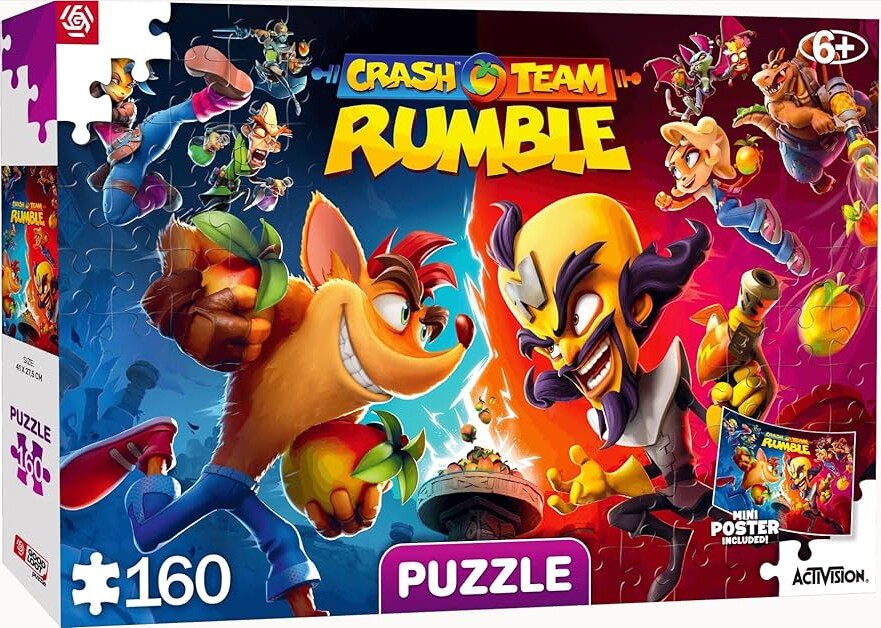 Crash Bandicootcrash Team Rumble Puslespil -  - Good Loot Puzzle - 160 Brikker