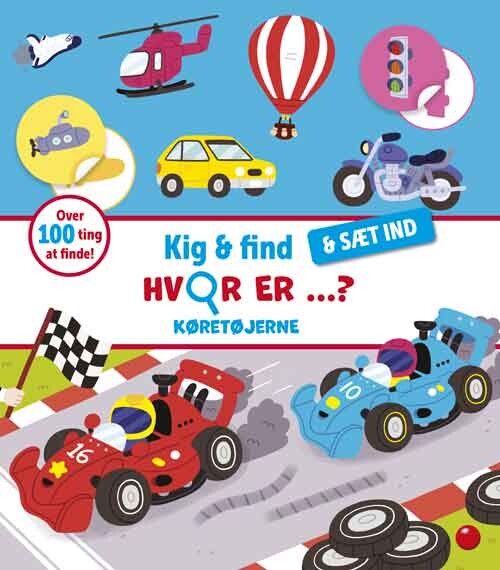Billede af Kig & Find - & Sæt Ind: Hvor Er ...køretøjerne? - Diverse - Bog