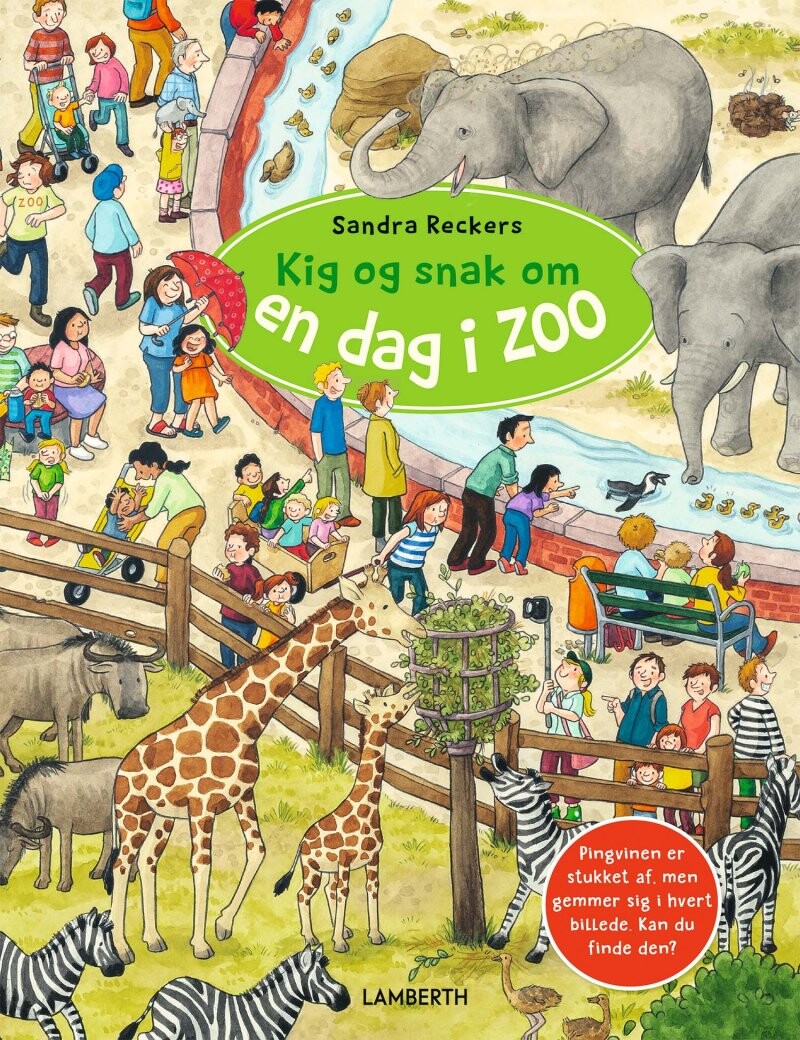 Billede af Kig Og Snak Om En Dag I Zoo - Sandra Reckers - Bog