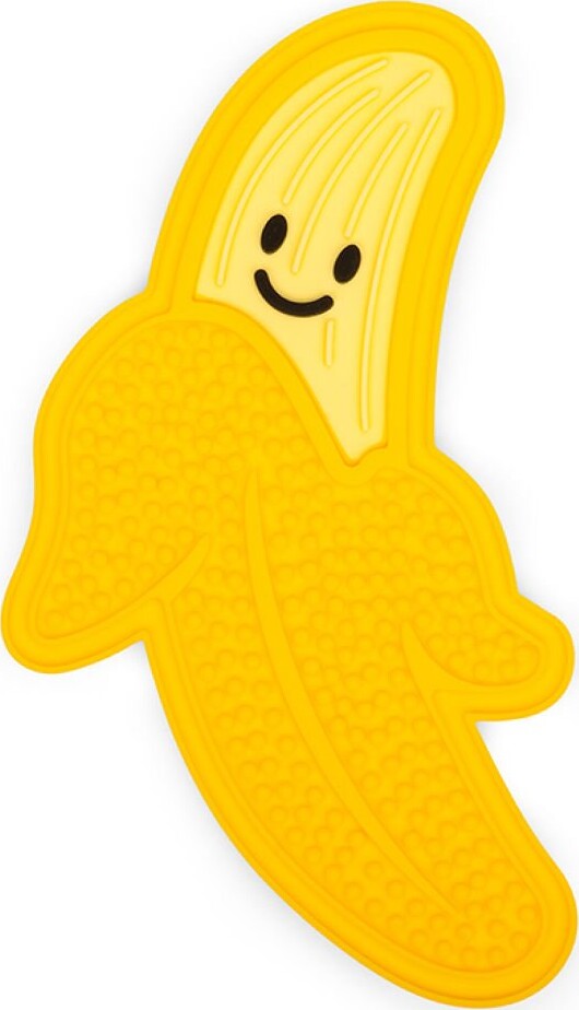 Slikkemåtte Til Hund - Banan - Gul - Kobe - Kikkerland