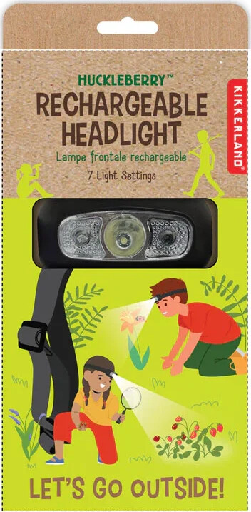 Kikkerland - Genopladelig Pandelampe - 1.5 X 2.75 X 1.25 Inches