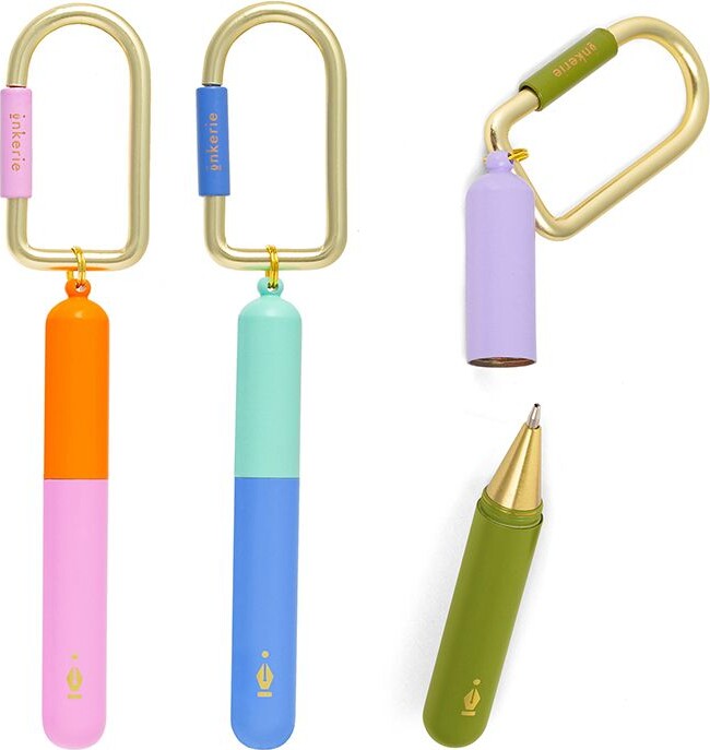 Kikkerland - Inkerie On-the-go Nøgleringspen - Assorteret