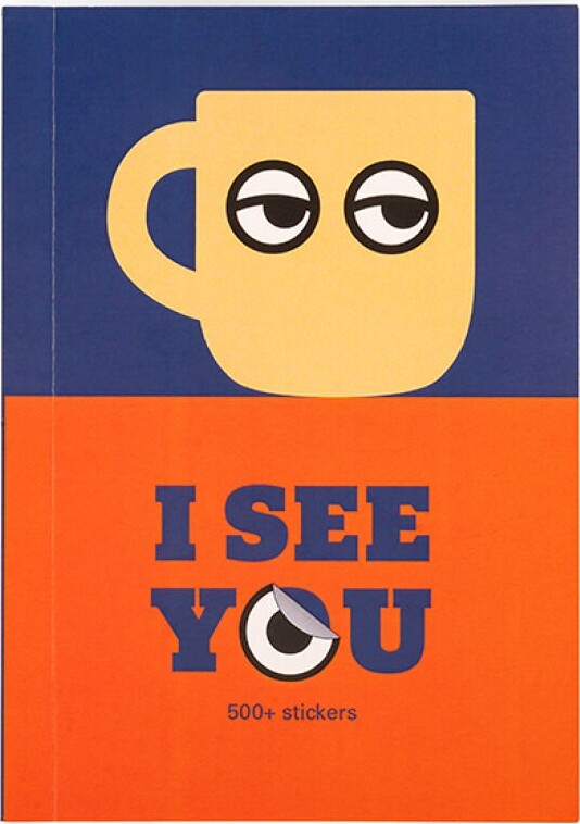Kikkerland - Jeg Ser Dig Klistermærkebog - 10.5 Cm X 15 Cm X 0.5 Cm - Bog