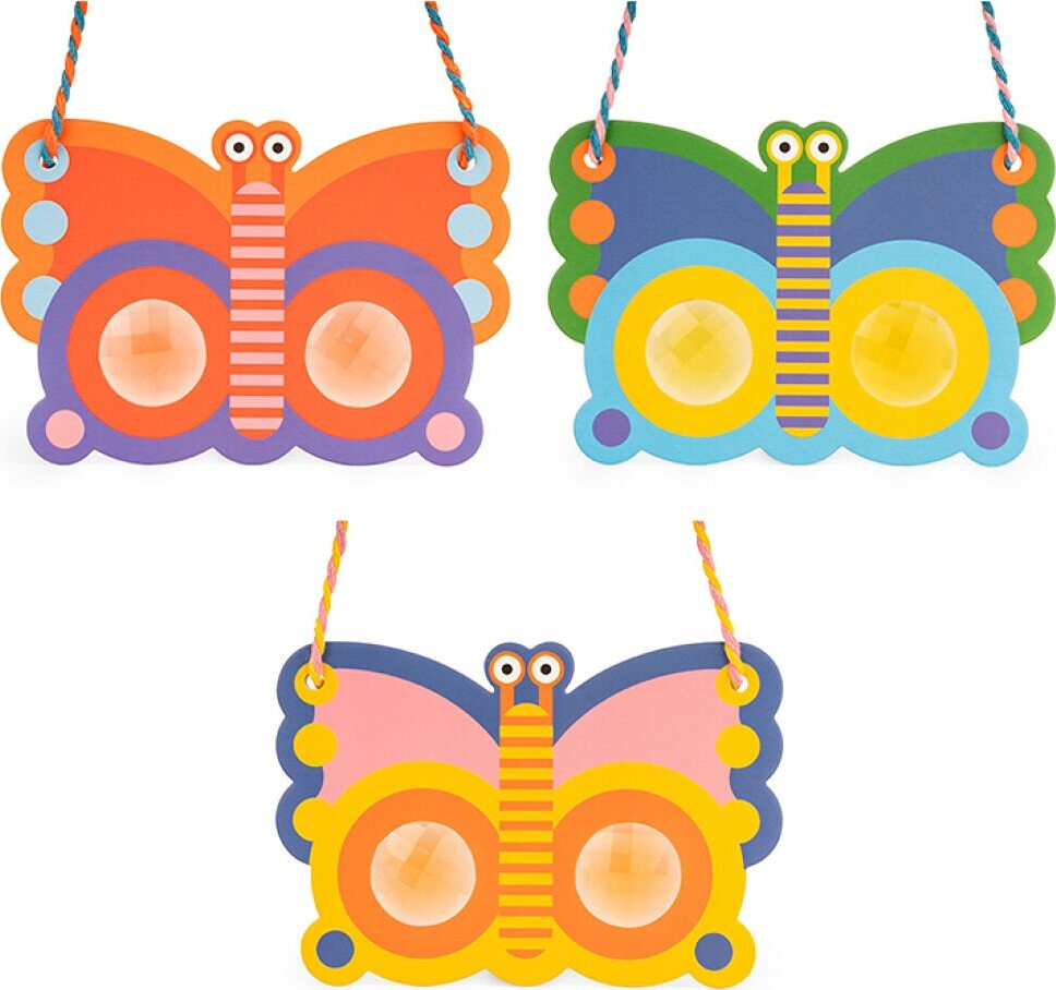 Kikkerland - Kidoki - Sommerfugl Maske Med Prisme Briller - Assorteret