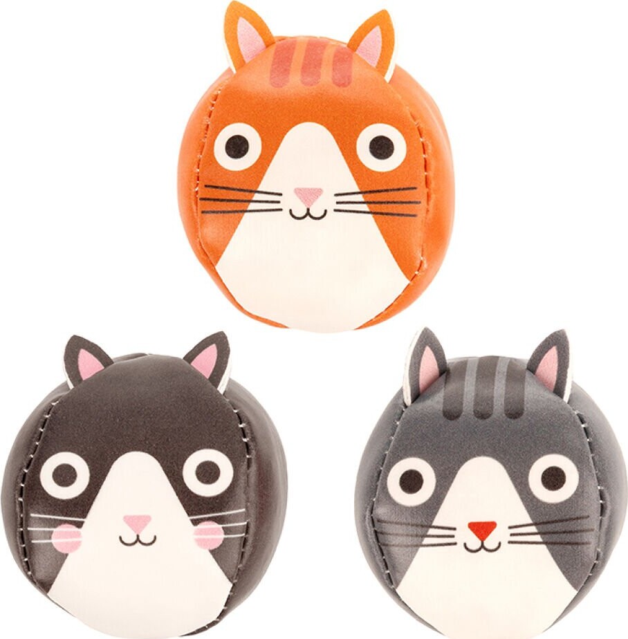 Jongleringsbolde - Katte - 3 Stk - Kidoki - Kikkerland