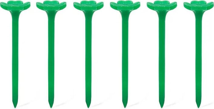 Kikkerland - Firkløver Golf Tees - Plastik - Grøn - 6 Stk.