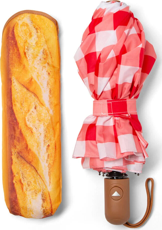 Kikkerland - Baguette Paraply - Rød Hvid