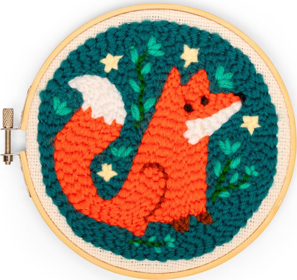 Broderi Kit Med Stansnål - Ræv - Kikkerland