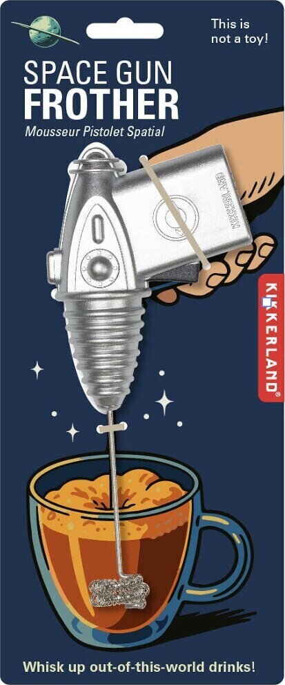 Kikkerland - Space Gun Frother - Rumpistol Mælkeskummer