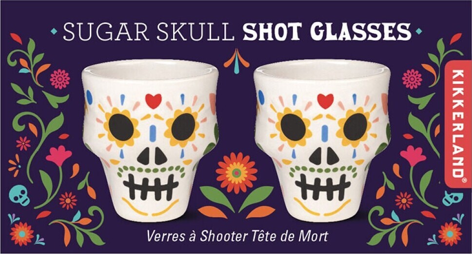 Kikkerland - Sugar Skull Snapsglas - Colorful