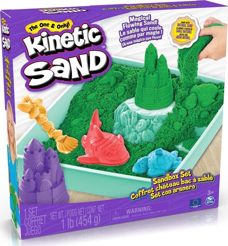 Kinetic Sand - Sandbox Sæt - Grøn - Spin Master