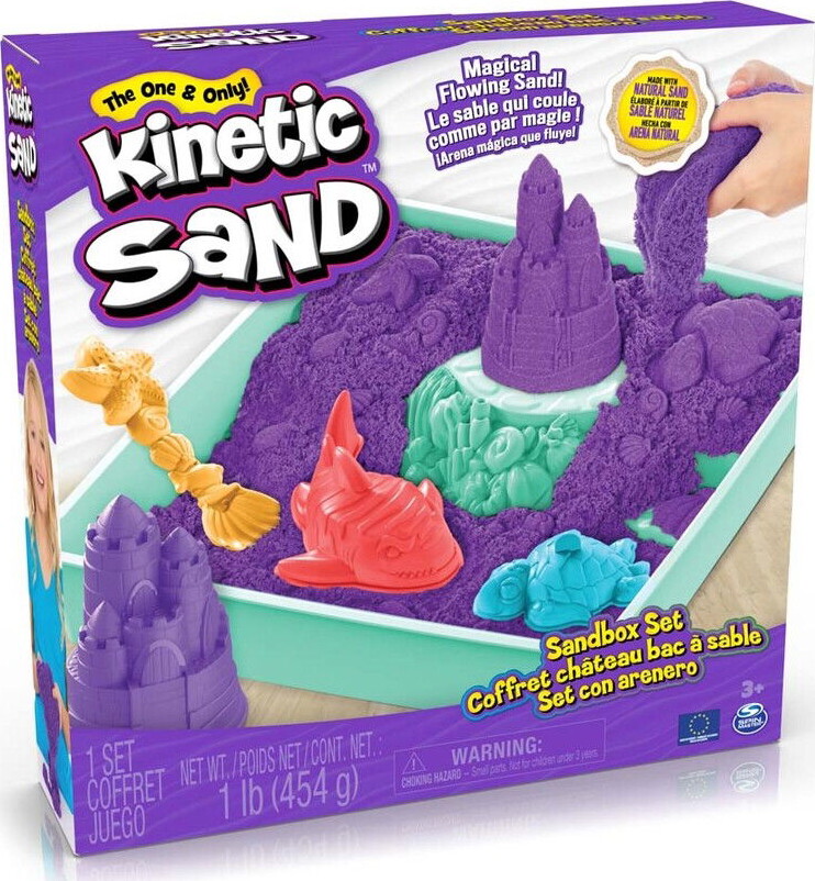Kinetic Sand - Sandbox Sæt - Lilla