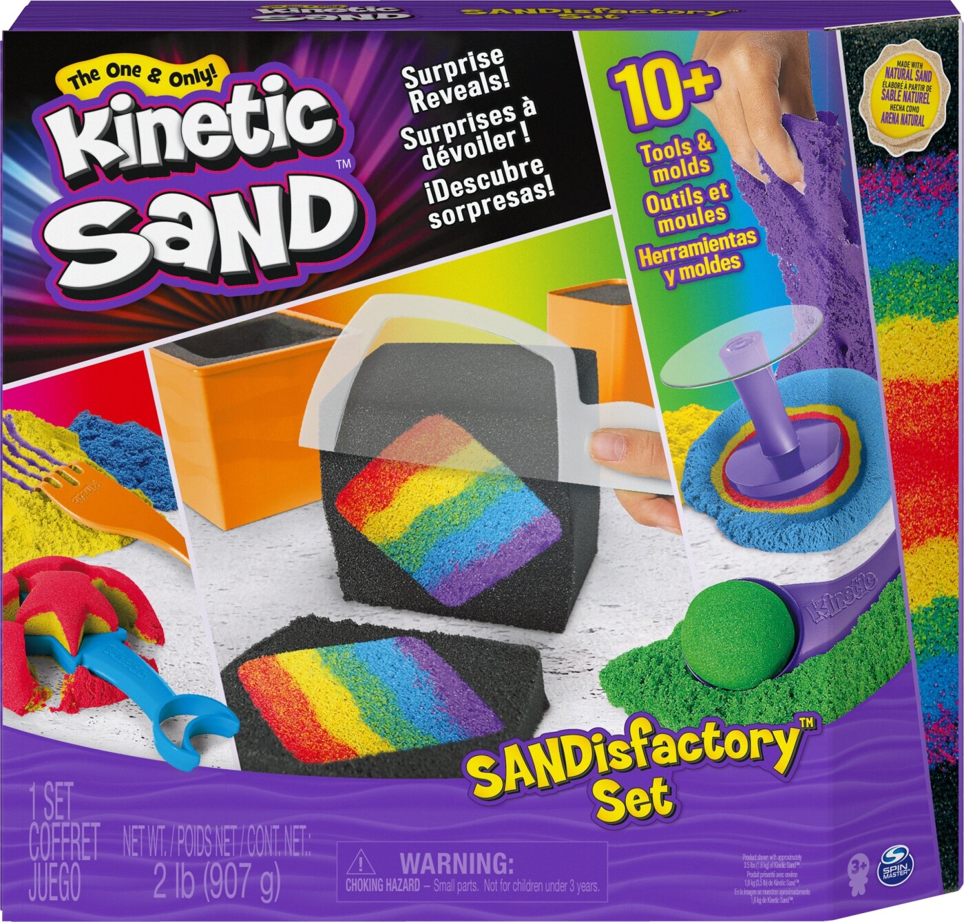 Billede af Kinetic Sand - Sandisfactory - Magisk Sand Sæt