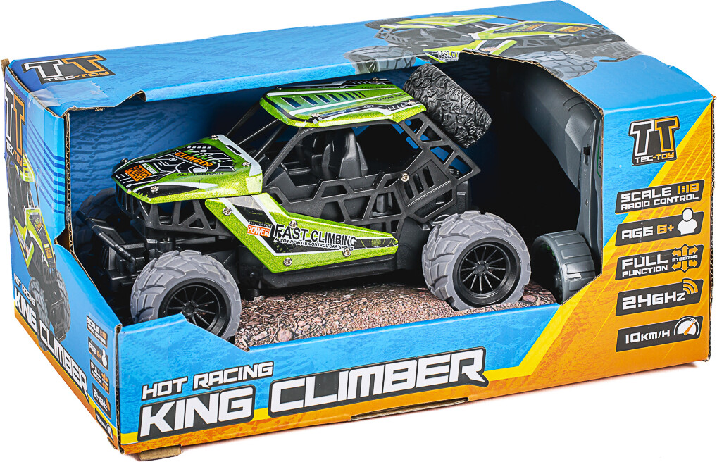 King Climber R/c 1:18 2,4g 3,7v Li-ion, Green - Tec-toy