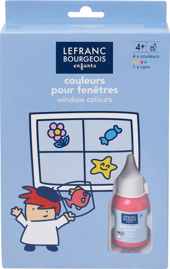 Vinduesmaling - Lefranc Bourgeois - 4x35 Ml