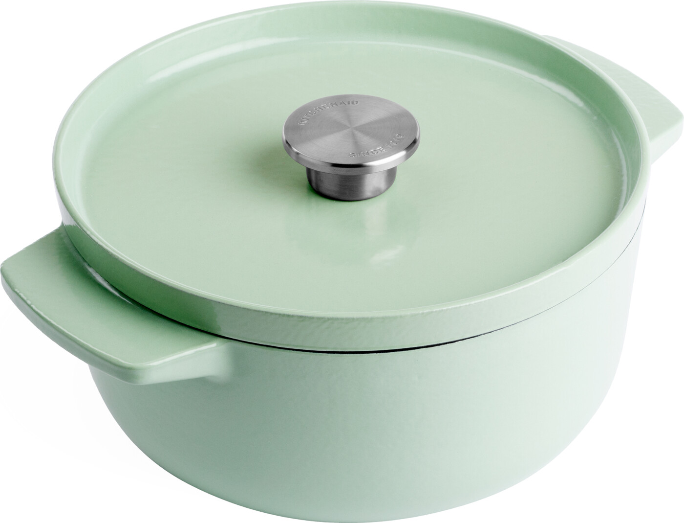 Kitchenaid - Cast Iron Casserole - Pistachio - 22 Cm