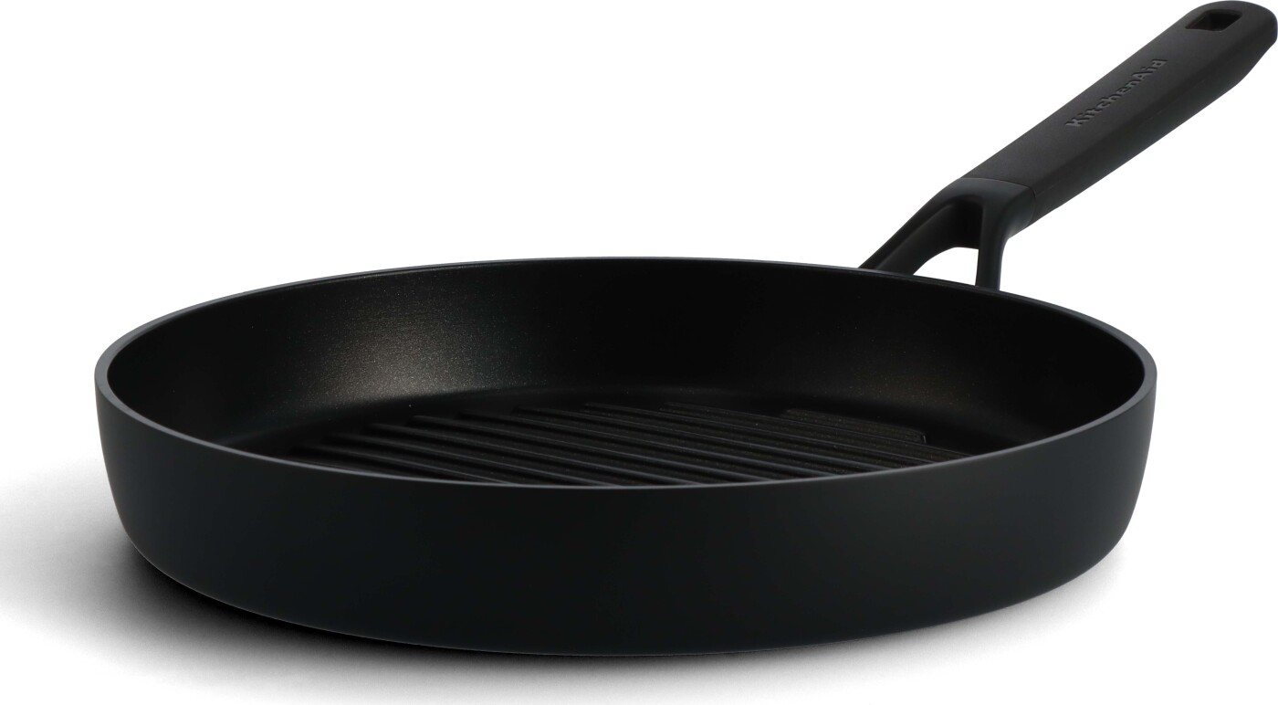 Kitchenaid - Classic Forged Round Grillpan - Black - 28 Cm