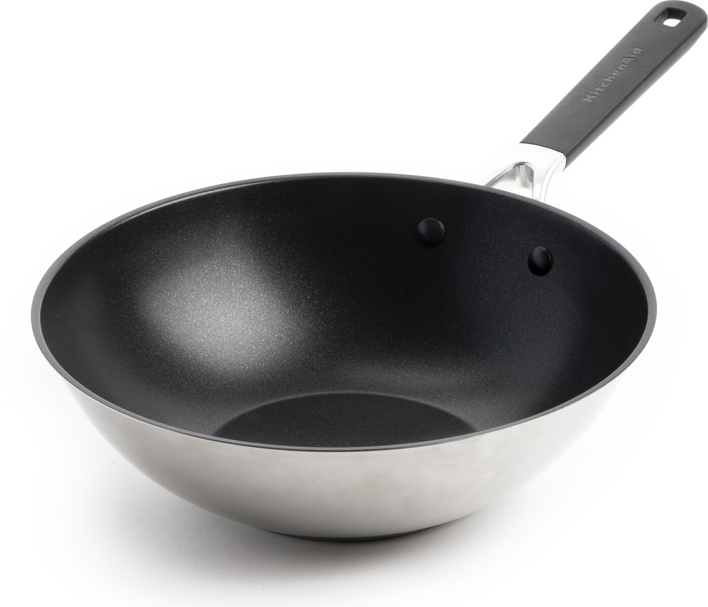 Kitchenaid - Ka-classic Stainless Steel 3ply Openwok - Silver - 28 Cm