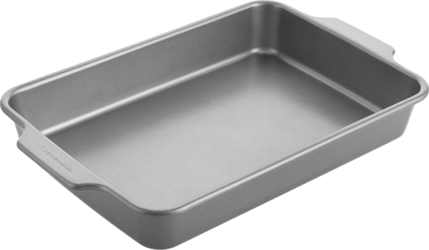 Kitchenaid - Metal Bakeware Cake Pan - Silver - 33 Cm X 22.5 Cm