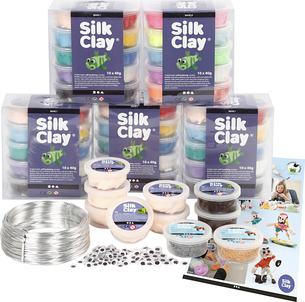 Klassesæt til figurer med Silk Clay®