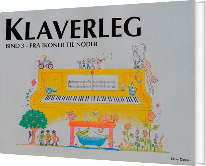 Billede af Klaverleg 3 - Fra Ikoner Til Noder - Gul - Pernille Holm Kofod - Bog