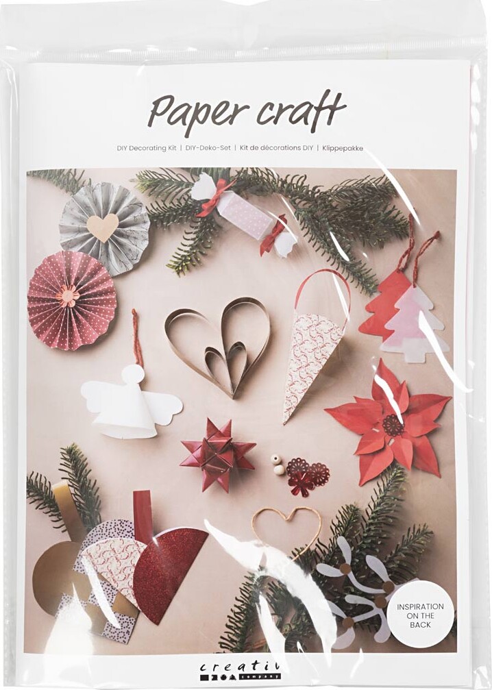 Klippepakke - Jul - Natur - Rød - Hvid billede