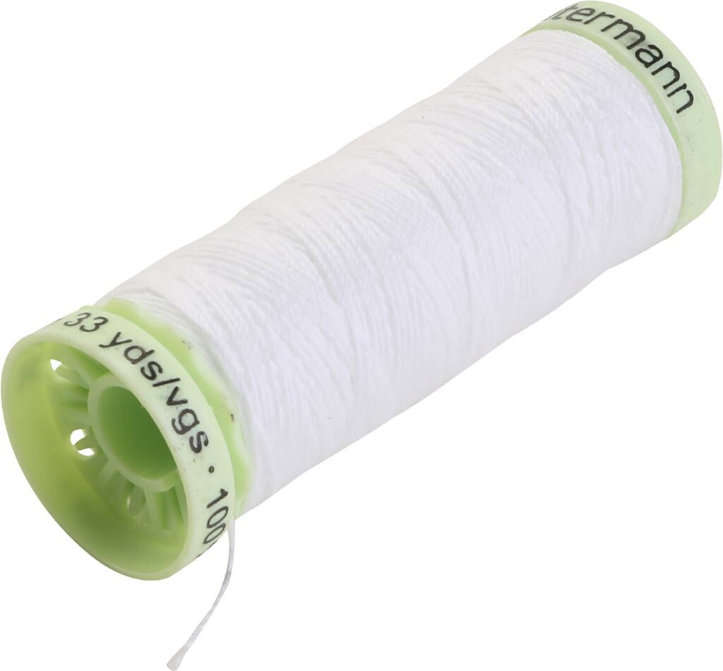 Knaptråd - Hvid - 30 M