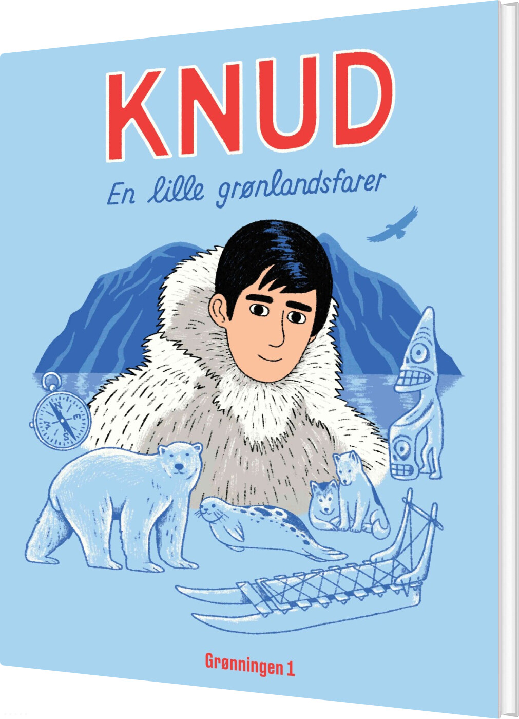 Knud - En Lille Grønlandsfarer - Louise Rosenkrands - Bog