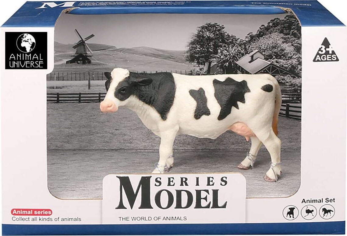 Ko Figur Sortbroget - Model Series - Animal Universe - 22x10x14,5 Cm