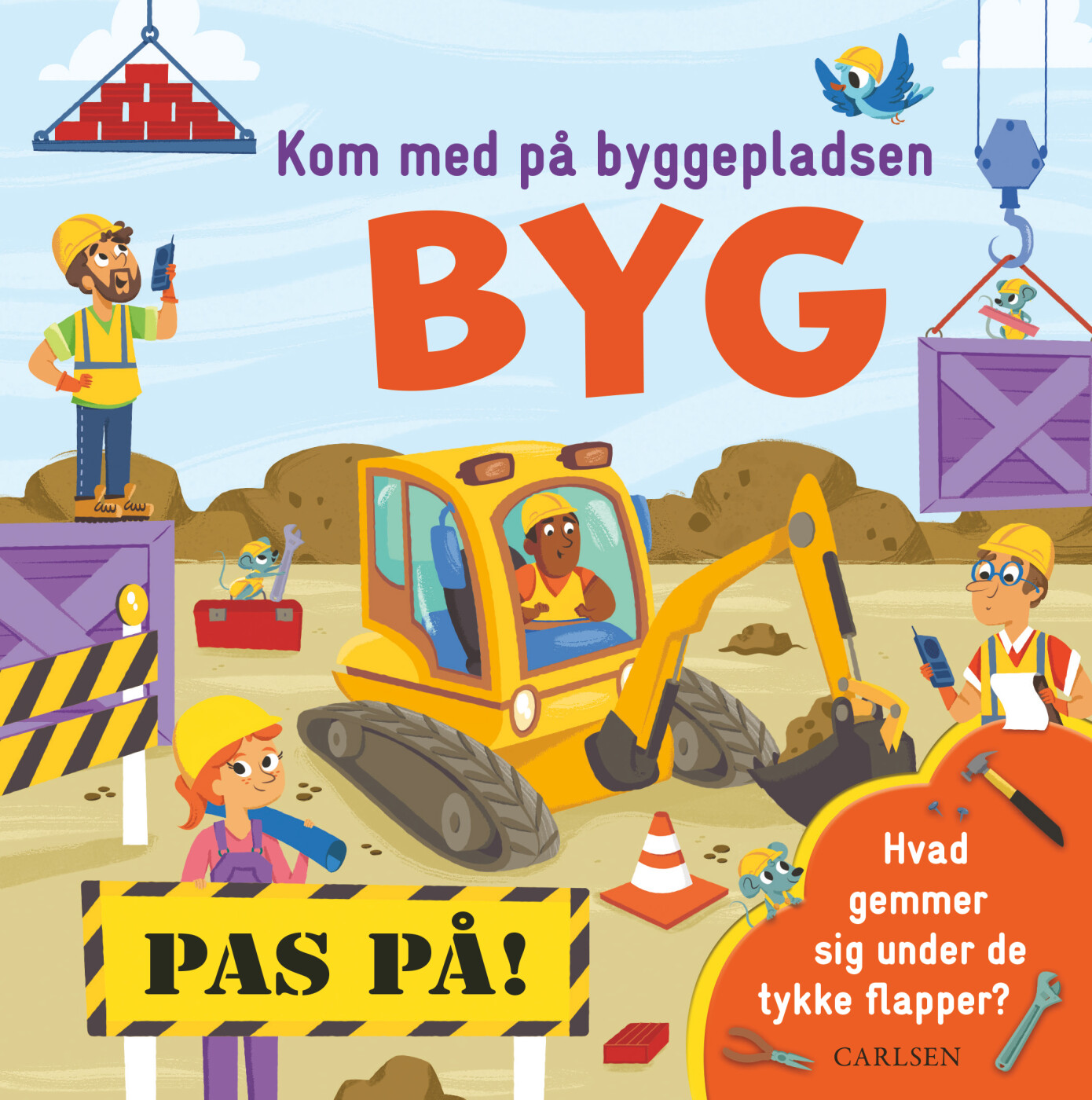 Billede af Kom Med På Byggepladsen: Byg - Diverse - Bog